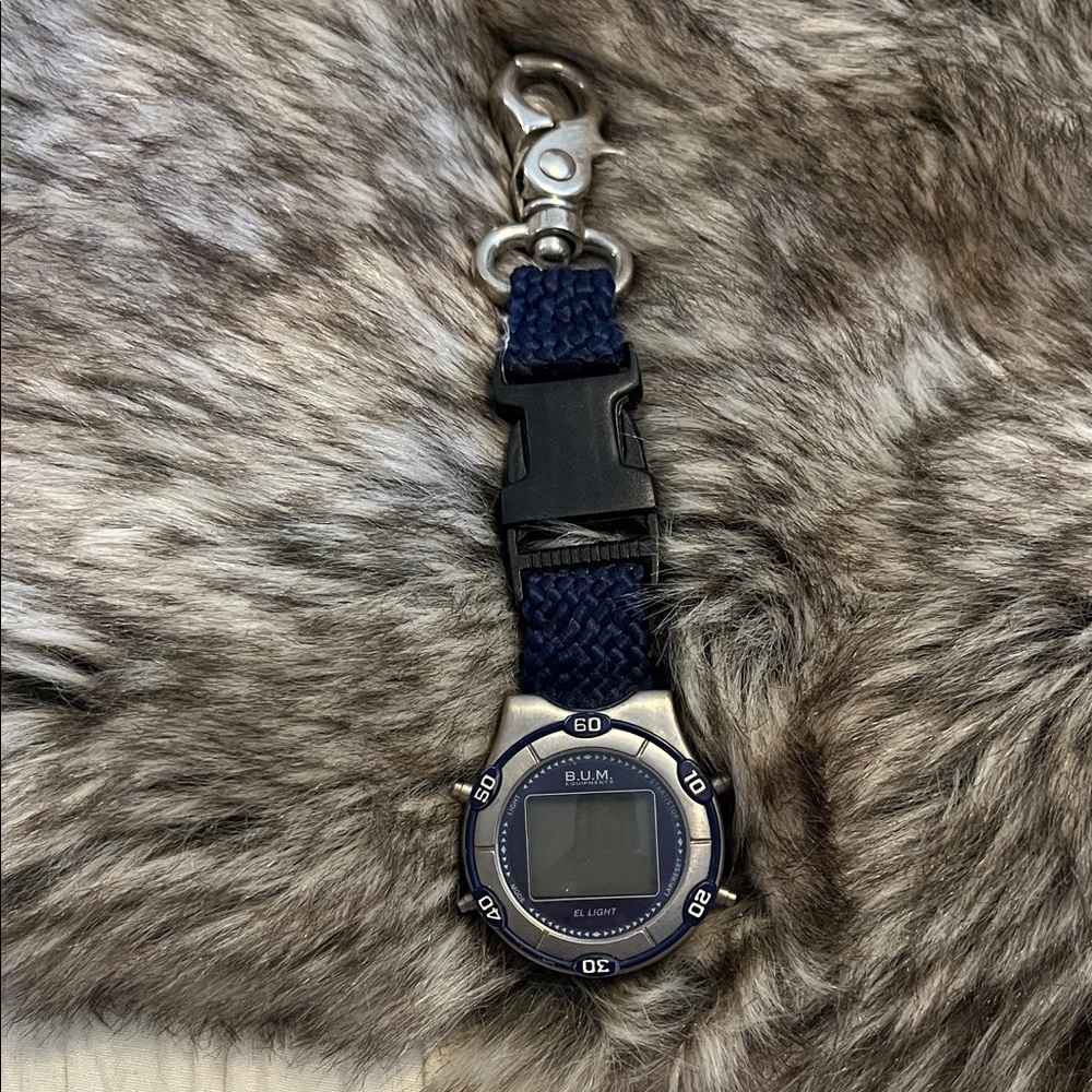 B.U.M. Gear Navy Digital Clip-On Watch
